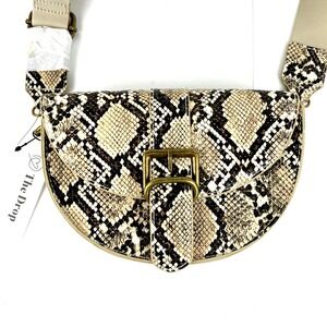 NEW The Drop Shoulder Bag Purse Crossbody Handbag Snakeskin Embossed, Adj. Strap